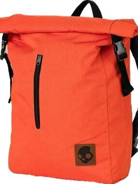 Skullcandy Burnt Orange Tech Laptop Backpack School Travel Daypack NWT